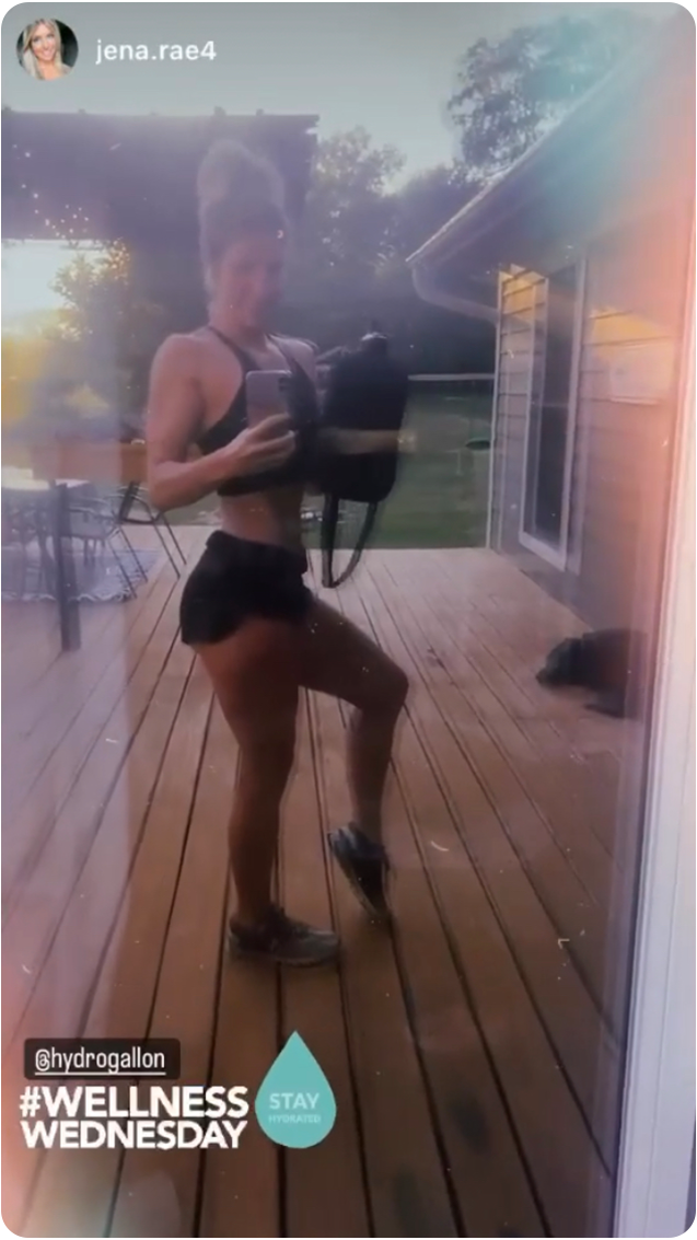 hydro gallon water bottle instagram user review rating gym workout