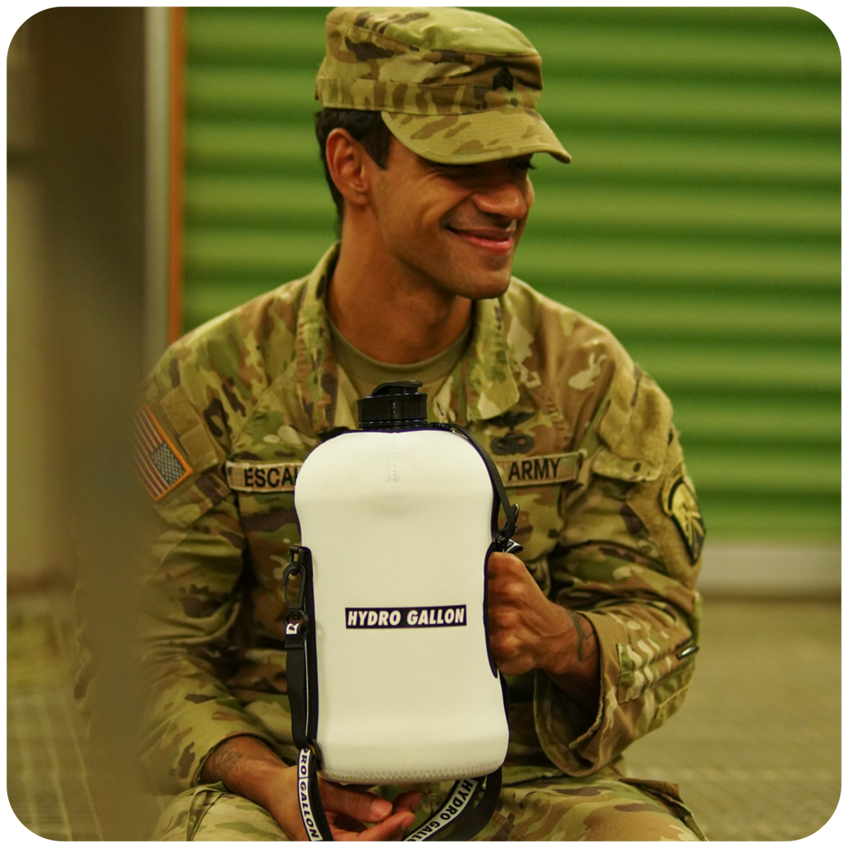hydro gallon hydrogallon 1 one gallon water bottle jug straw spout lid sleeve shoulder carrying strap pocket for phone keys motivational time markers insulated bpa free leakproof side handle