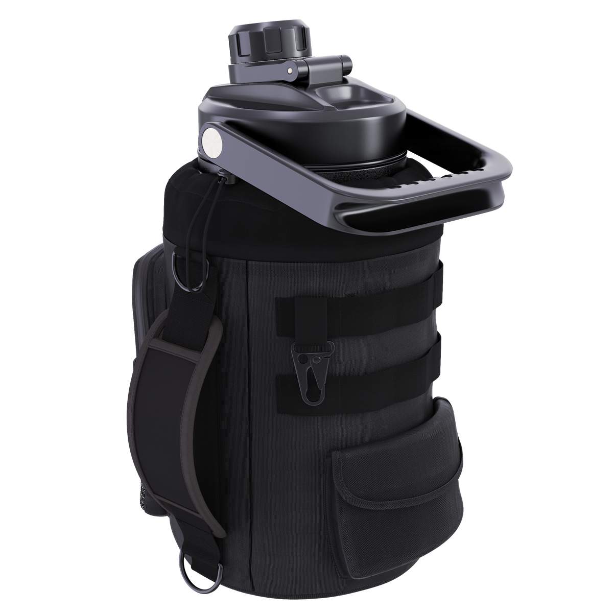 hydro gallon tactical one 1 gallon water bottle vacuum insulated stainless steel double wall metal 24h cold tactical sleeve carrying straps