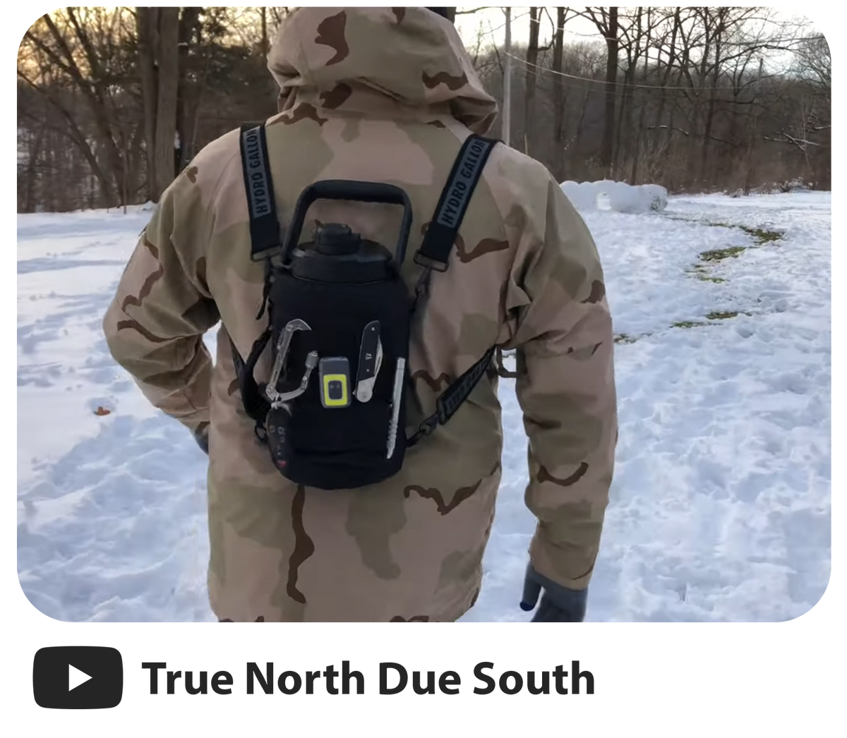 hydro gallon hydrogallon tactical youtube review rating showcase one 1 gallon water bottle jug stainless steel metal double wall vacuum insulated pockets shoulder strap crossbody heavy duty keeps ice