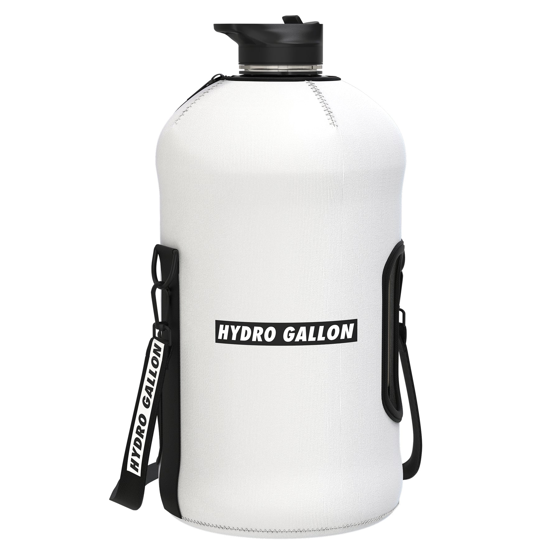 Hydro Gallon® - 1 Gallon Water Bottle Jug with Insulated Sleeve and Straw  Lid, Handle, Time Marker, …See more Hydro Gallon® - 1 Gallon Water Bottle